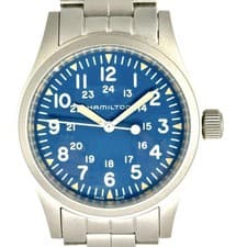 HAMILTON Khaki Field Mechanical H69439940 Blue Men's Watch Used