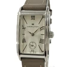 HAMILTON American Classic Ardmore SS Quartz Siler Dial Beige Leather Belt