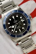TUDOR Heritage Black Bay 41 “Smiley” #79220B Blue Bezel / Box & Papers