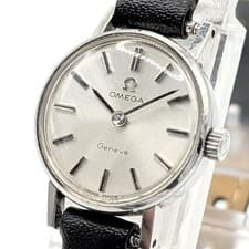 Omega Geneve Ladies Watch Silver Dial Hand-Winding Vintage Used