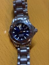 OMEGA Seamaster Quartz Ladies Watch Blue Dial Professional 300M Working Good