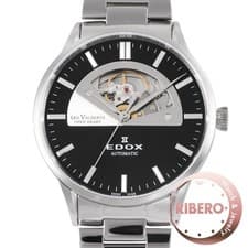 EDOX Watches Les Vauberts Open Heart 85014-3M-NIN Free Shipping with Box