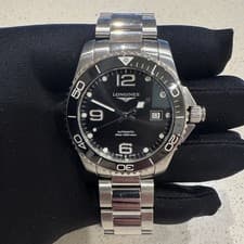 Longines HydroConquest Men's Black Watch - L3.642.4.56.6 Full Set
