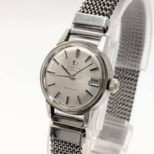 Omega Geneve Ladies Automatic Watch Silver Dial Round Vintage Working