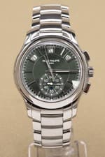 Patek Philippe 5905/1A-001 Flyback Chrono Annual Calendar Olive Green Sunburst