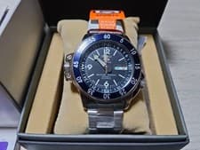 Seiko 5 Sports SKZ209J1 Blue Atlas Automatic Watch Box Manual Japan Working