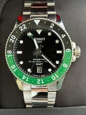 Tissot Seastar 1000 GMT T120852A Green Very Good Condition