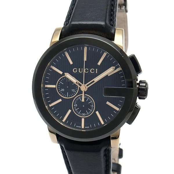 Gucci YA101203 101.2 Chrono Men's Size Wrist Watch Quartz Used