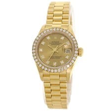 ROLEX DATEJUST 10P Diamond Watches 69138G K18 Yellow Gold/18K Yellow Gold Ladies