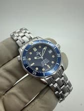 1996 Omega Seamaster Blue Wave Dial Automatic 36mm Steel Watch 2551.80 B+P