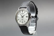 King Seiko Hi-Beat 5625-7113 White 35mm AT Men's Watch OH Vintage 1974 Near MINT