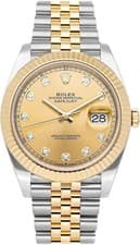 Rolex Datejust 126333 Gold and Silver Jubilee Bracelet with Gold Bezel