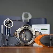 Unpolished Full Set + Bonus Straps Navy SEALs Panerai Submersible PAM01518