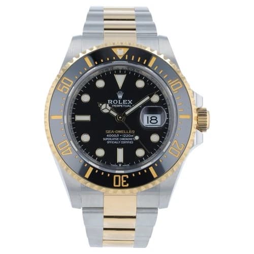 Rolex Sea-Dweller Gold & Steel Black Dial 43mm Automatic Movement Men’s 126603