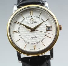 [Near MINT] Omega De Ville Cal.1532 196 2532 date 33mm Qz Roman Dial Men's watch