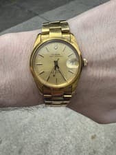 TUDOR Prince Oysterdate Automatic Date Gold Dial Smooth Bezel Bracelet