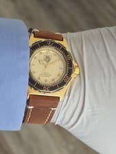 Tag Heuer 3000 Mid Size Watch Rare Fully Gold Pl VERY GOOD CONDITION  SERVICED