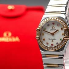 Near MINT OMEGA Constellation mini 895.1243 Cal.1456 Quartz 23mm Ladies Watch