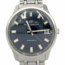 Watch Men's Girard Perregaux Gyromatic AT Navy Dial Automatic Silver Used