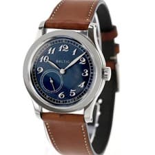 BALTIC Micro Rotor MR01 Blue Lion Leather Breguet Numerals Used