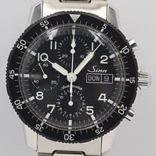 Sinn Pilot Chronograph 103.B.SA.AUTO Automatic Black Dial Bracelet Men's Watch