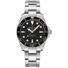 New Certina DS Action Diver 40.5mm Black Dial Steel Men's Watch C0484071105101