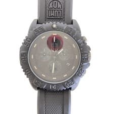 Import duty included for US buyers  LUMINOX Quartz Watch Black Rubber Strap SS C