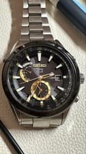 SEIKO ASTRON 7X52 0AA0 GPS SOLAR Watch Black Dial Timepiece Premium Rare