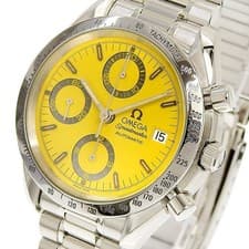 OMEGA Speedmaster Michael Schumacher 1st Model 3511.12 Yellow Dial SS Stainless
