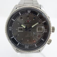 ORIENT EM00-C0 Automatic Watch Men's Sporty Timepiece Silver Black Used