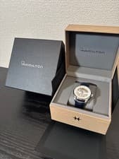 Hamilton Jazzmaster Skeleton Automatic Watch 40mm Silver Dial Leather Blue