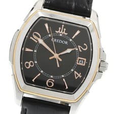 SEIKO 8J82-0AE0/GCAX970 Credor Date Quartz Men's Watch From Japan G0418
