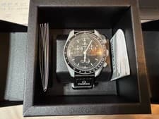 OMEGA × Swatch MoonSwatch Neptune Snoopy Speedmaster Bioceramic Watch