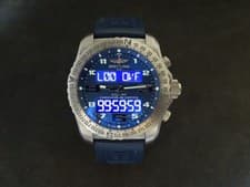 BREITLING COCKPIT B50  TITANIUM BLUE DIAL EB501019 FULL SET 46MM