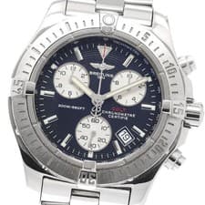 BREITLING Colt A73380 Chronograph Black / Silver Dial Quartz Men's Watch_947260