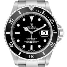 Rolex Submariner Date Steel Black Dial Mens Watch 16610