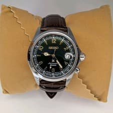 Seiko Prospex Alpinist SBDC091 JDM green dial with leather strap (full set)