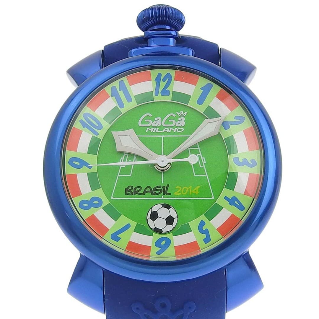 GaGa Milano Manuale 48 Brazil World Cup 2014 Limited Mens Watch Pre-owned From J