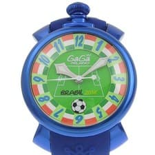 GaGa Milano Manuale 48 Brazil World Cup 2014 Limited Mens Watch Pre-owned From J