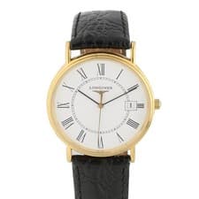 Longines Grand Classic Men's Quartz White Dial 32mm Used From Japan