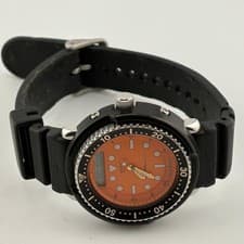 Rare Seiko Arnie Hybrid Diver H558-500A Orange Dial Vintage Excellent w/Box