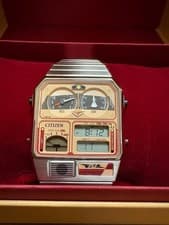 CITIZEN Ana-Digi Temp JG2149-63W 140th Anniversary Watch Ueno Station Hitachi