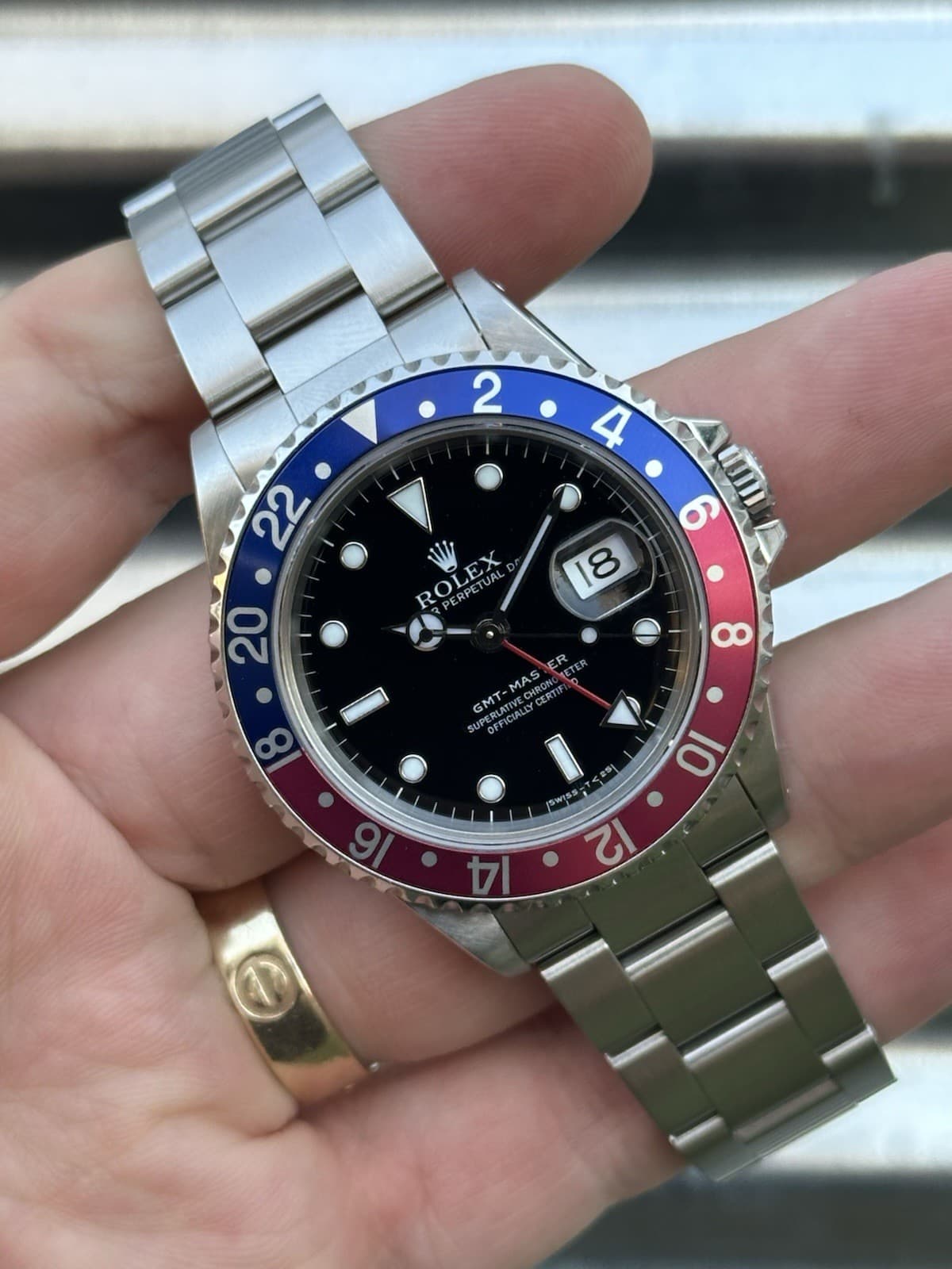 1997 Rolex GMT-Master Pepsi 40mm  16700 Box and Papers