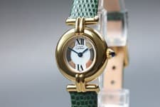 [N MINT] Vintage Cartier Must Colisee Vermeil 590002 Roman Quartz Womens Watch