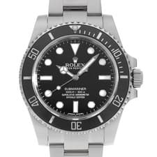 ROLEX SUBMARINER No Date 114060 black Random Number second hand mens