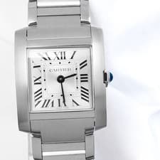 CARTIER Tank Francaise Current SM SS Silver Dial Women Watches Watch