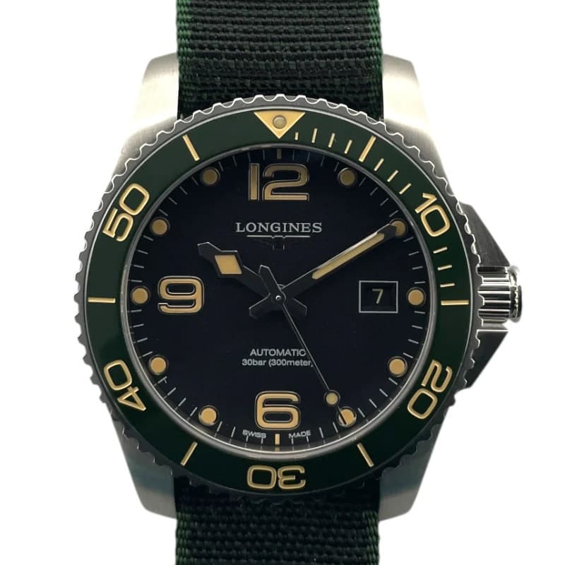 Longines HydroConquest L3.781.4.05.2 Black Stainless Steel Automatic #OK1442