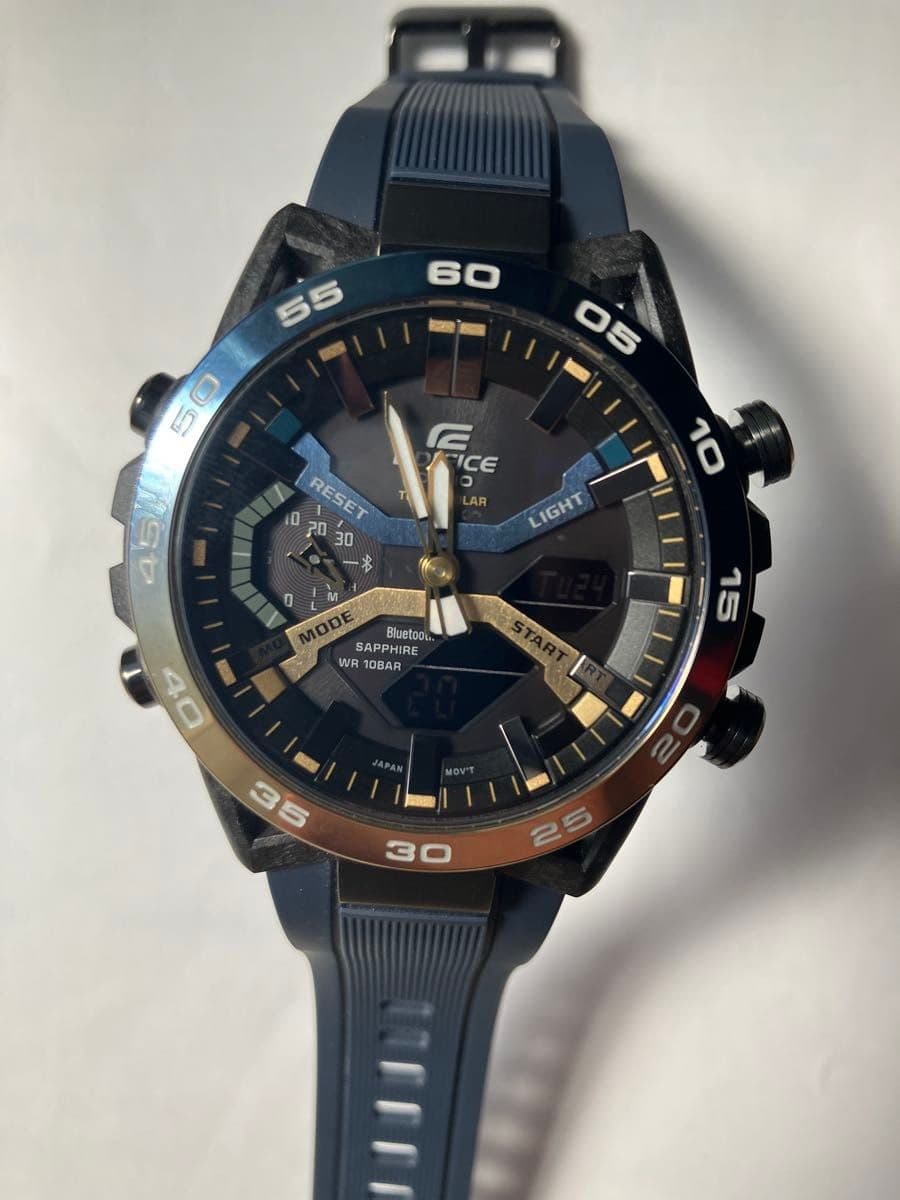 CASIO EDIFICE Bluetooth Solar Watch ECB-2000YNP-1AJF Near Mint