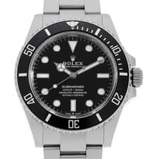 ROLEX SUBMARINER No Date 124060 black Random Number second hand mens