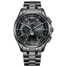 Citizen Men's Watch Attesa BY1006-62E Moon Phase Eco-Drive Atomic Solar